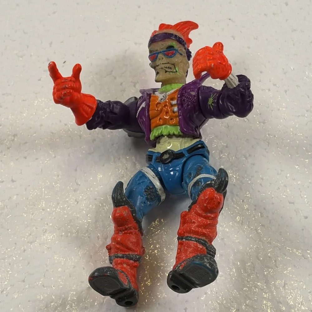 Vintage 1991 Toxic Crusaders BONEHEAD Action Figure Playmates Toys Troma